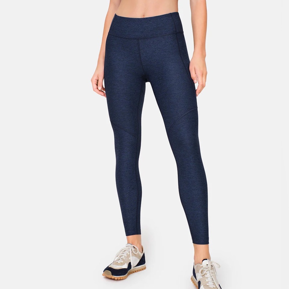 Outdoor Voices 7/8 Warmup Leggings Compression Navy Blue Size XS